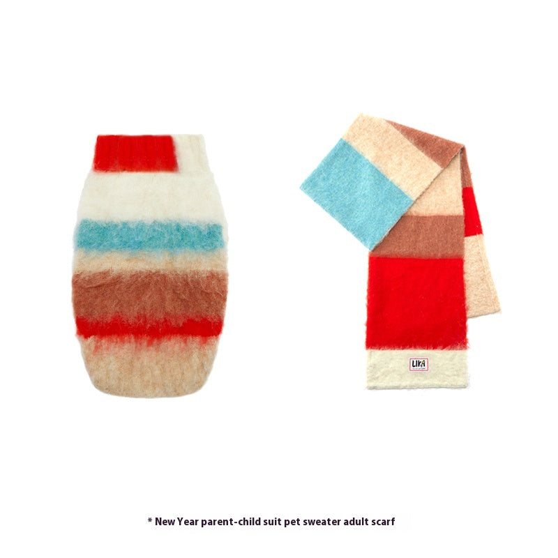 LIKAPAWS® Fuzzy Scarf For Pet & Master