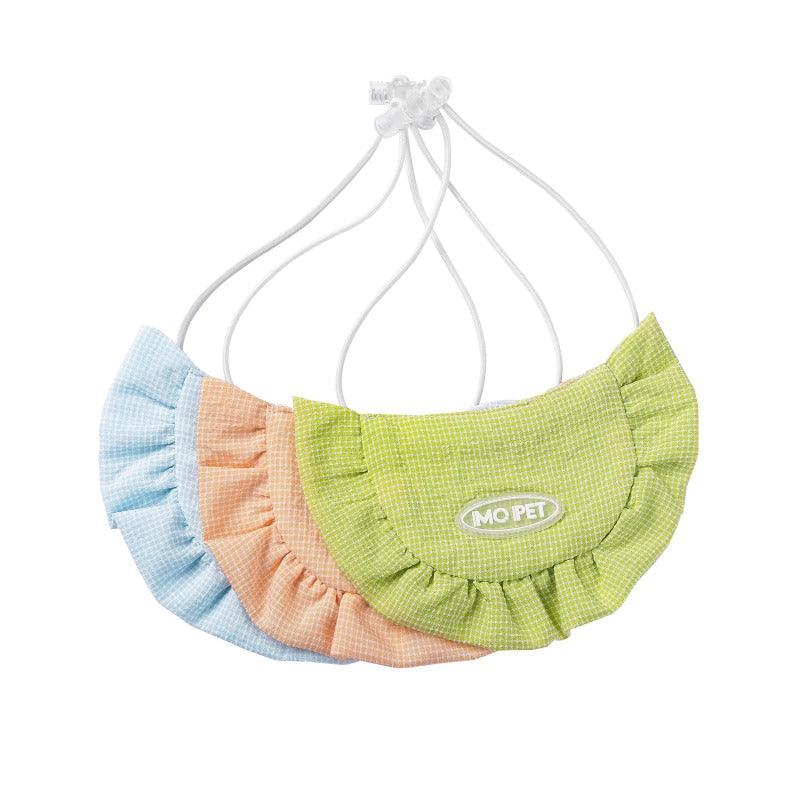MQPET® Pet Fine Gingham Ruffle Bib - KIKOPALS