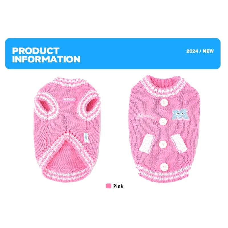 MookiPet® Pink Baseball Sports Vest for Dogs