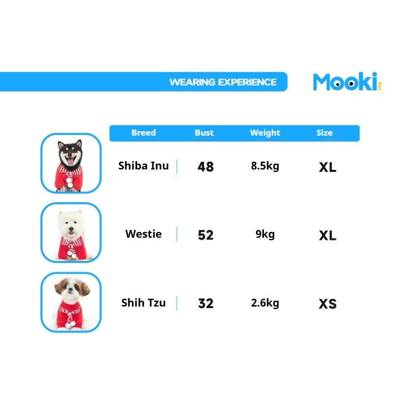 MookiPet® Christmas-tree Red Hoodie for Dogs