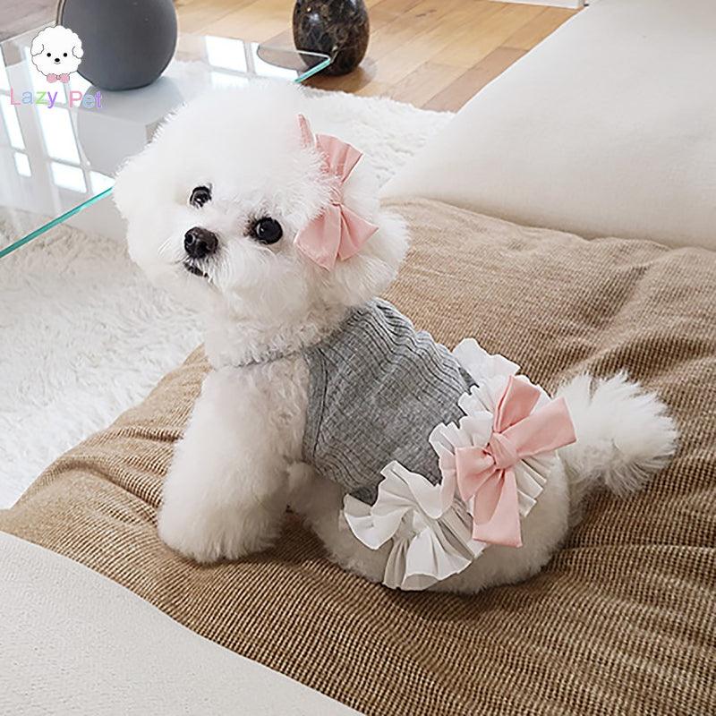 Cocochien® Bow-Tie Ruffle Cat Dress - KIKOPALS