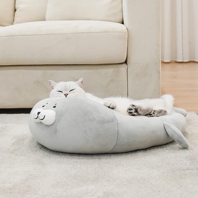 zeze® Seal-Shaped Cat Bed - KIKOPALS