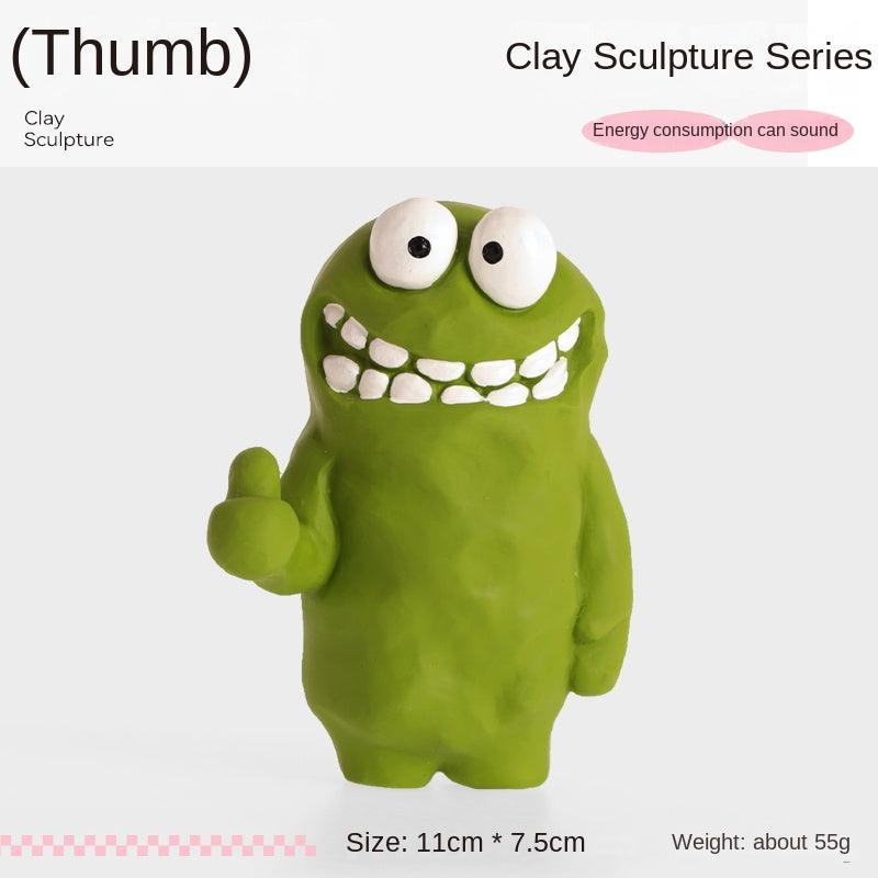 Qmonster® Clay Sculpture Series Dog Plush Toy - KIKOPALS