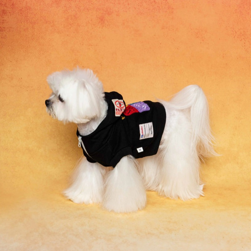 PalettePet® Fashionable Pet Hoodie – Black for Dogs