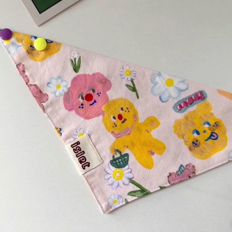islet store® Cartoon Pet Triangle Bandana - KIKOPALS