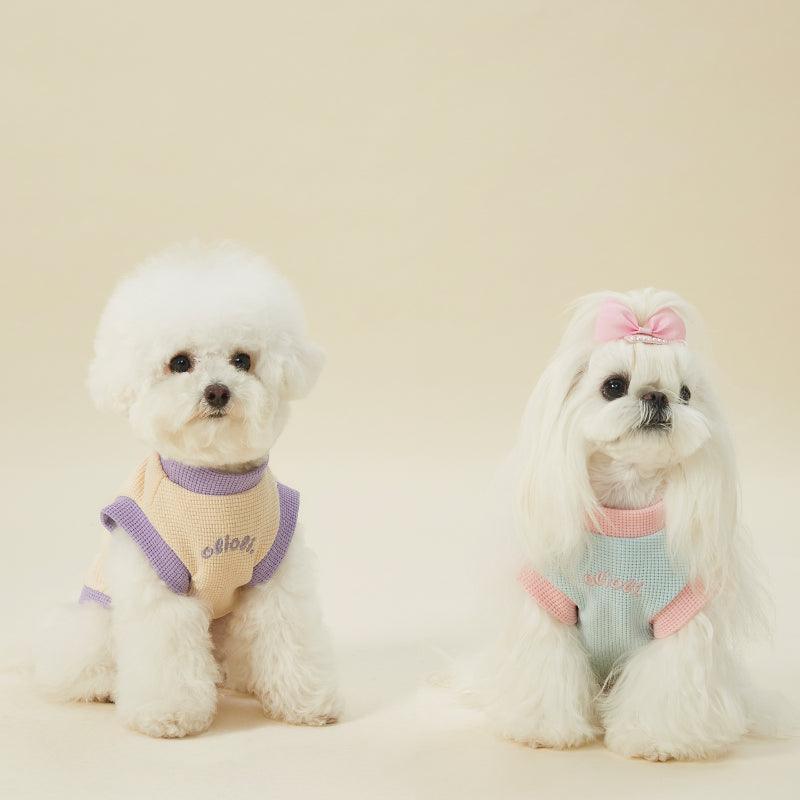 OLIOLI PET® Color-Block Waffle Dog Vest - KIKOPALS