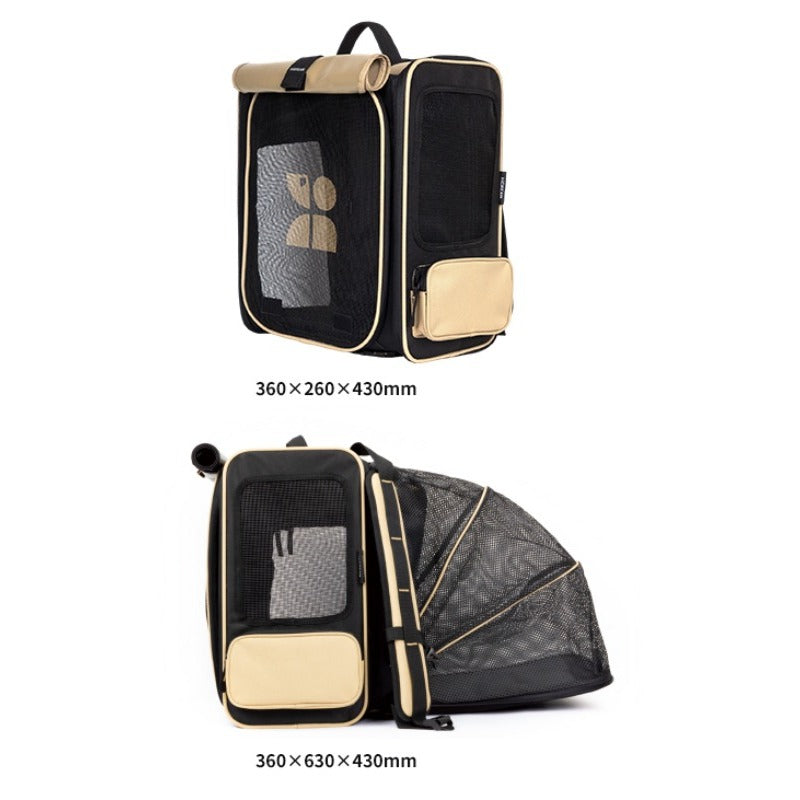 HiDREAM® Breathable Canvas Pet Backpack for Cats and Small Dogs