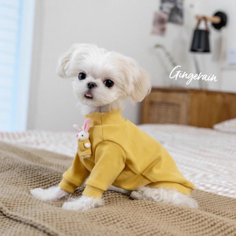 GINGERAIN® Warm Pet Sweatshirt with Bunny Toy - KIKOPALS