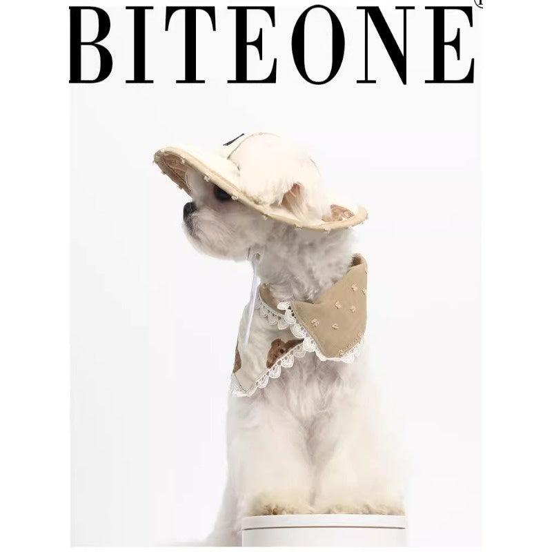 BITEONE® Bear-Themed Pet Fisherman Hat/Bib - KIKOPALS