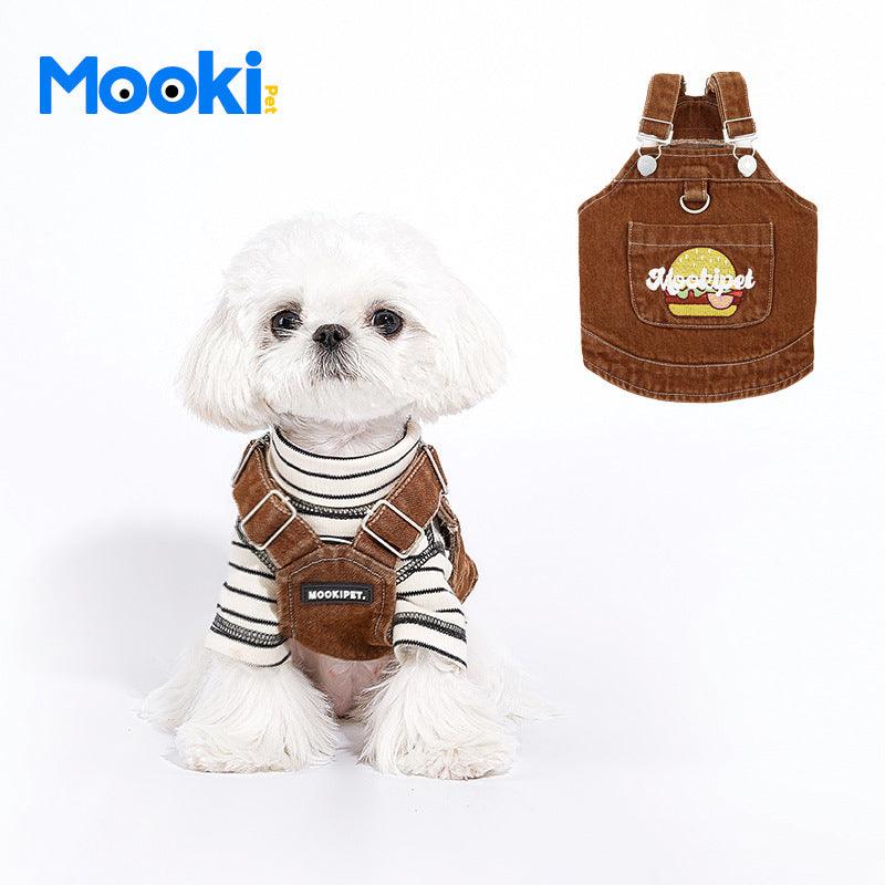 MookiPet® Hamburger Dog Denim Vest - KIKOPALS