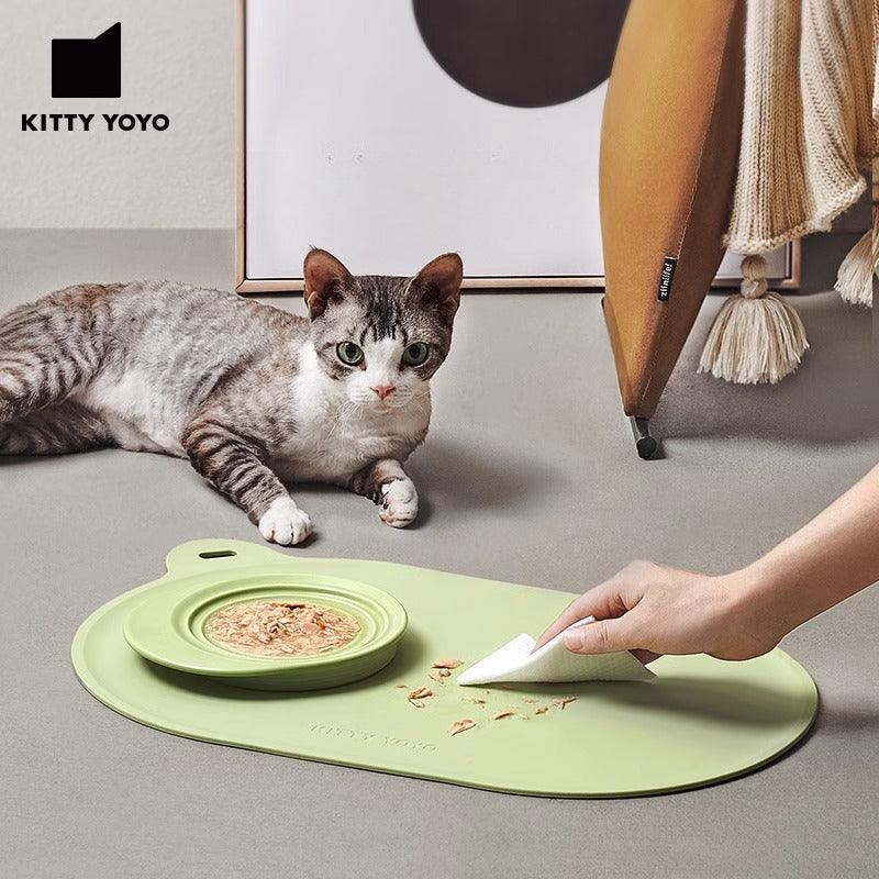 KITTY YOYO® Dusang Green Pet Placemat - KIKOPALS