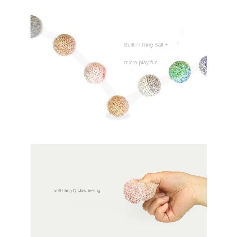 MEOWCARD® Colorful Fluffy Ball Cat Toy - KIKOPALS