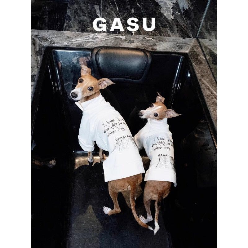 GASU® Soft Touch Slogan White Pet T-Shirt - KIKOPALS