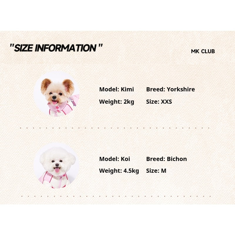 MookiPet® Pink Locomotive Down Jacket for Dogs