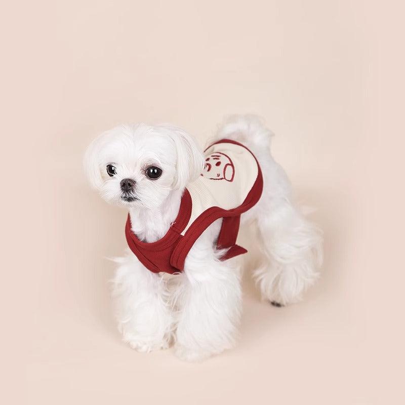 Dottylab® Embroidered Waffle Pet Vest - KIKOPALS