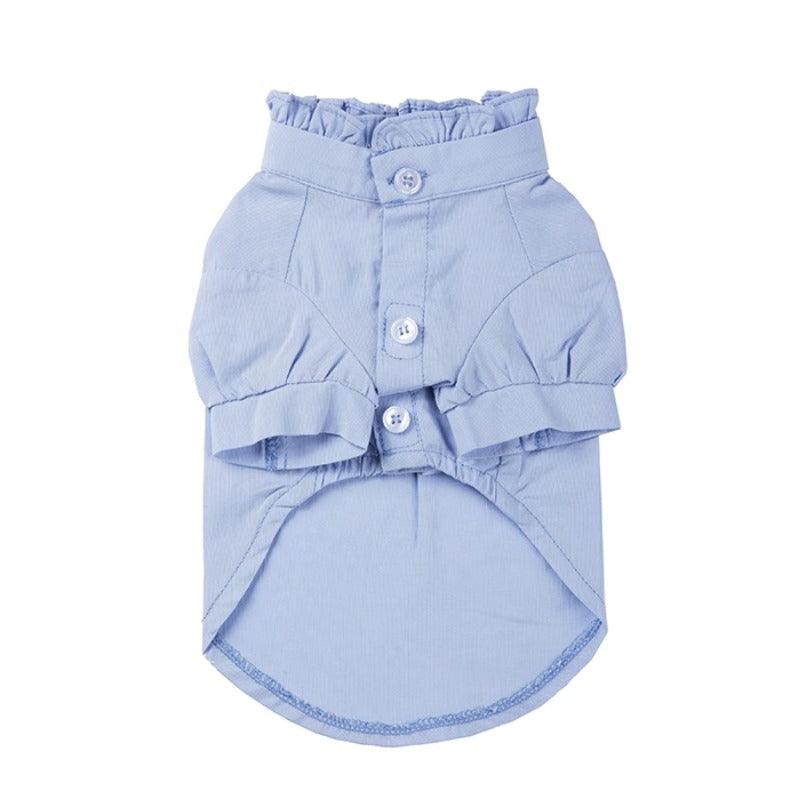 MQPET® Floral Lace-Collar Cotton-Linen Shirt - KIKOPALS