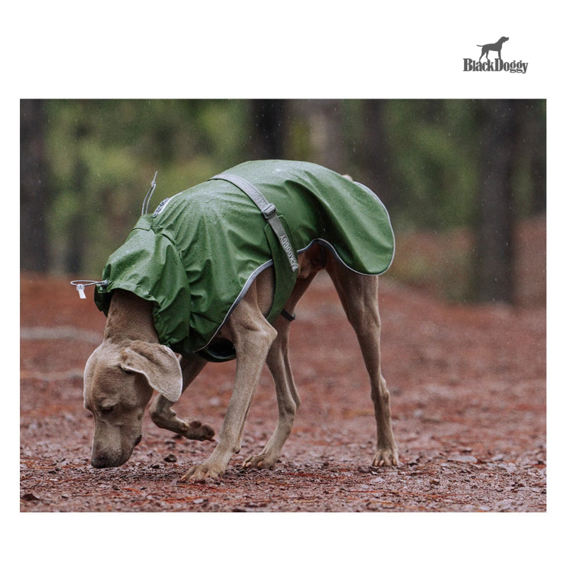 BlackDoggy® Puffer PU Raincoat for Dogs – Waterproof & Windproof