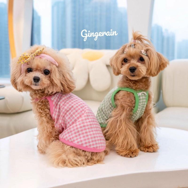 GINGERAIN® Colorful Plaid Pet Vest - KIKOPALS