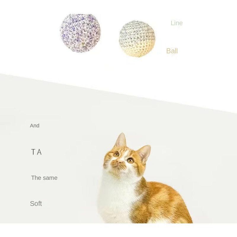 MEOWCARD® Colorful Fluffy Ball Cat Toy - KIKOPALS