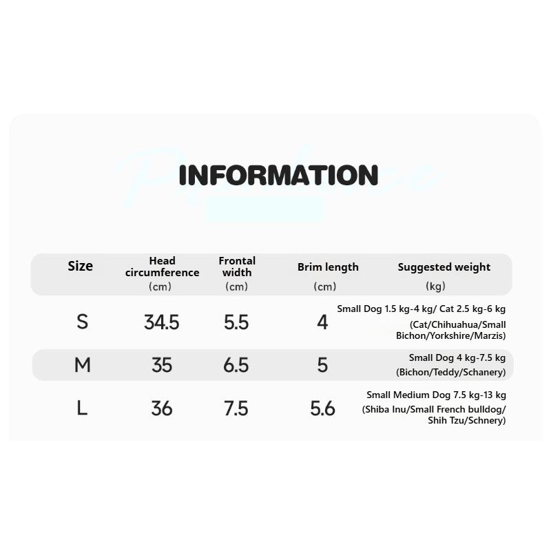 MookiPet® Pet Sun Cap for Dogs