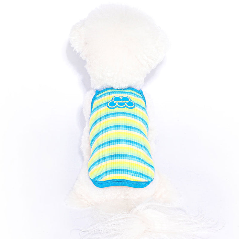 MookiPet® Cloud Striped Sling for Dogs – Blue & Yellow