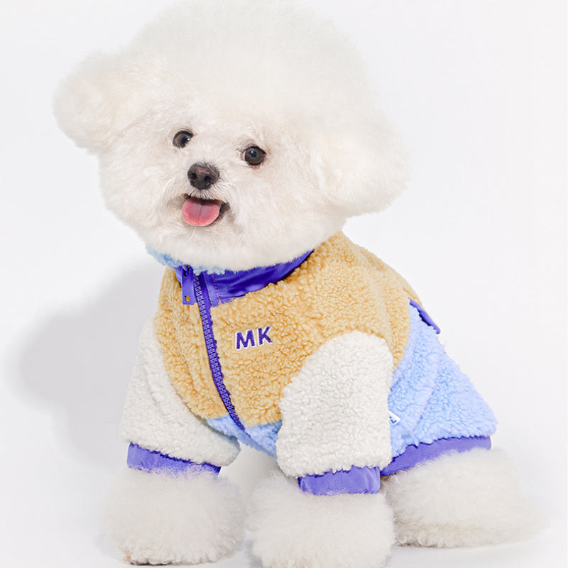 MookiPet® Color Block Lambswool Jacket for Dogs