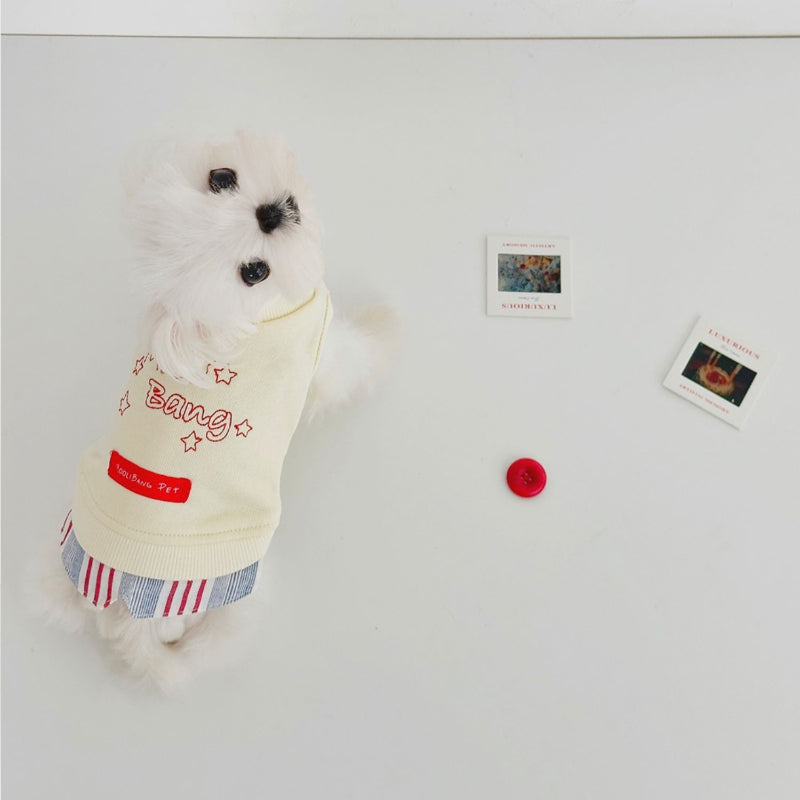 MooliBang® Round Neck Fake Two-Piece Sweatshirt for Small Dogs