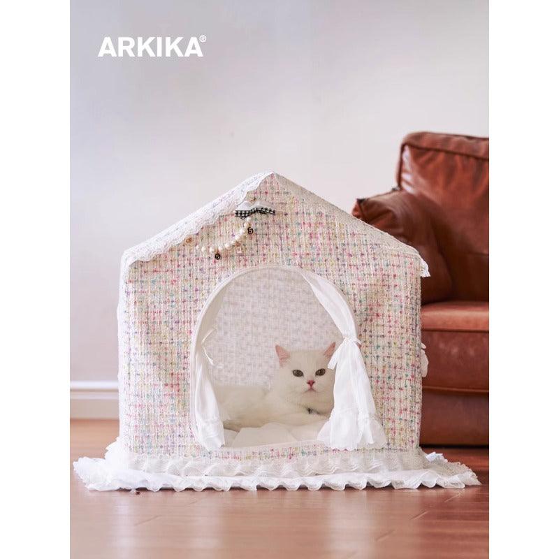 ARKIKA® Pink Pet Tent Bed - KIKOPALS