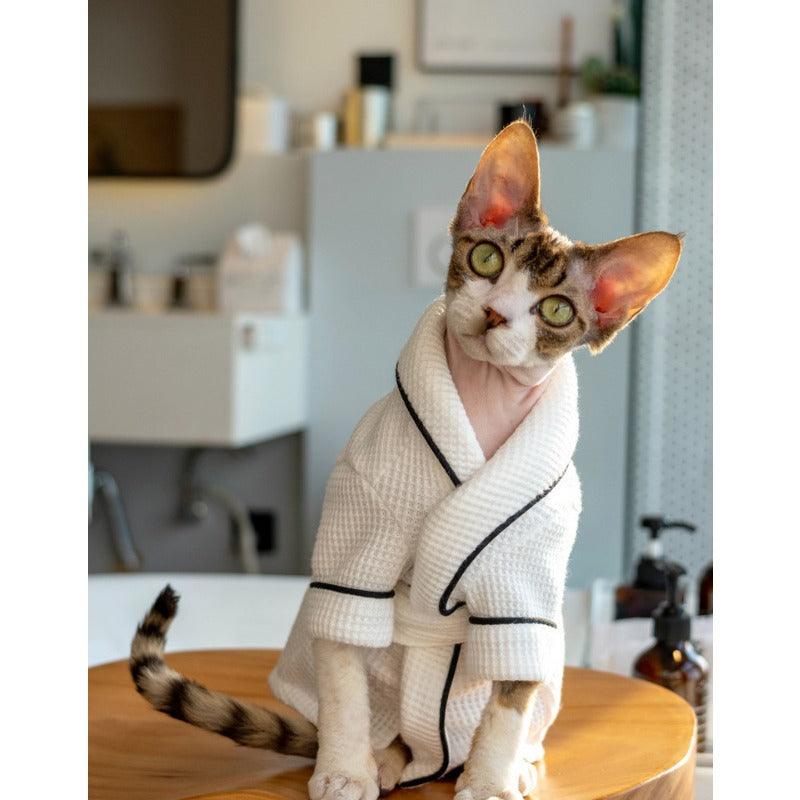GINGERAIN® Soft Absorbent Cotton Pet Bathrobe - KIKOPALS