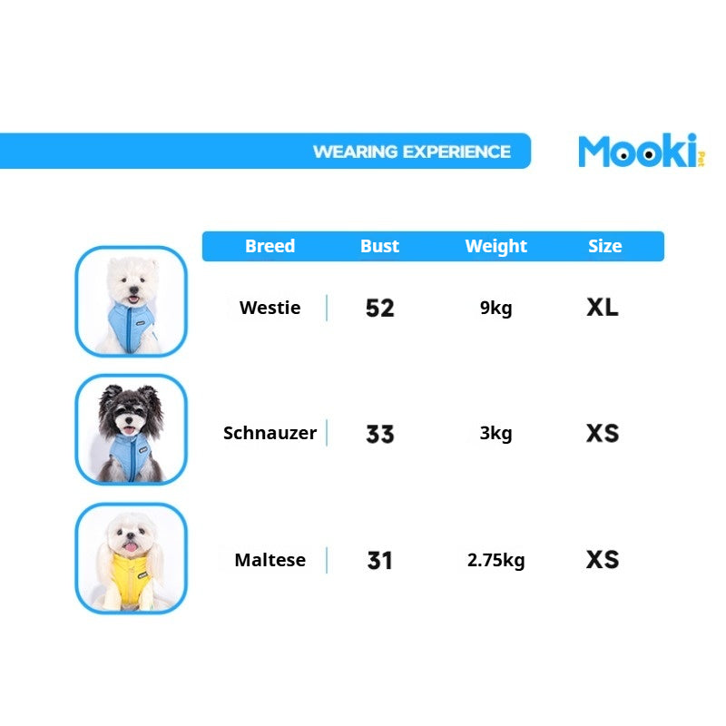 MookiPet® Outdoor Color-Block Down Vest & Hat for Dogs