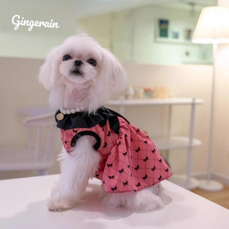 GINGERAIN® Wrinkle-Resistant Bow Backless Pet Dress - KIKOPALS