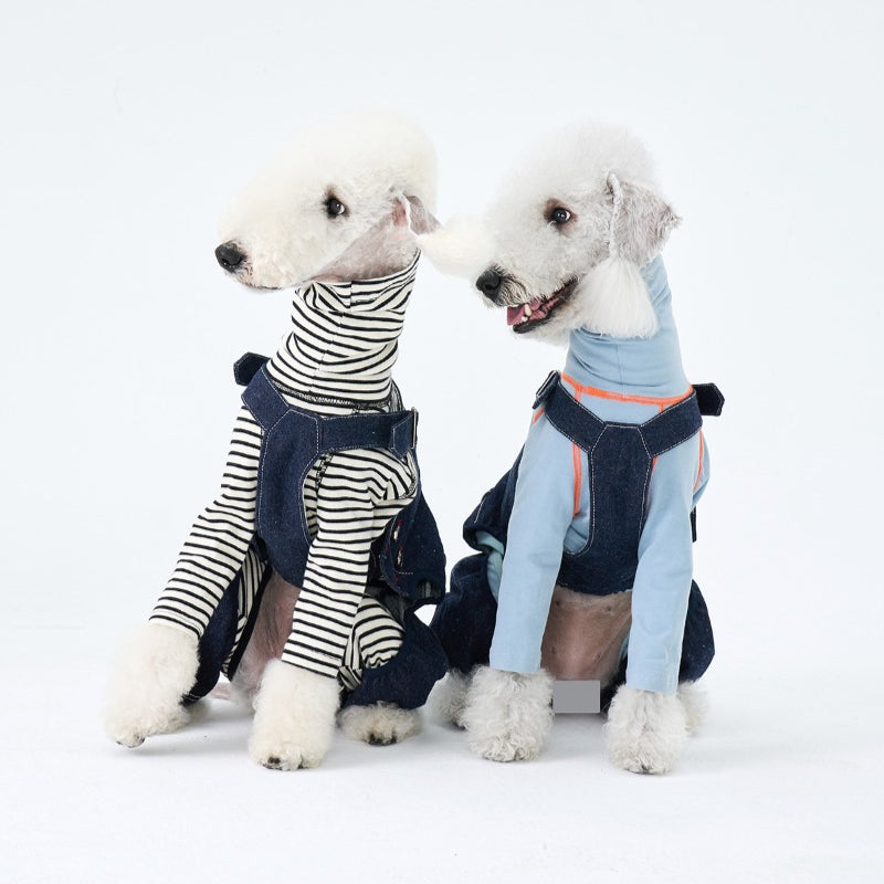 egge® Vintage Denim Overalls for Dogs