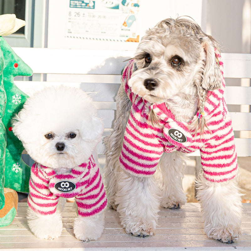 MookiPet® Rose Pink Little Elf Lamb Hair Coat for Dogs & Cats