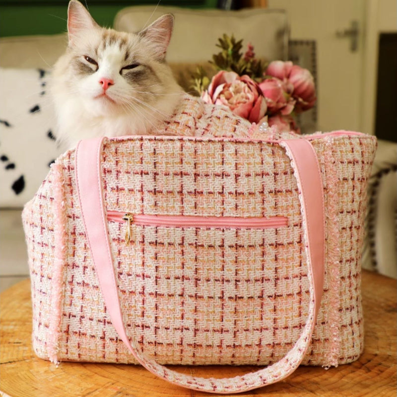 ARKIKA® Chanel-Style Pet Carrier Bag