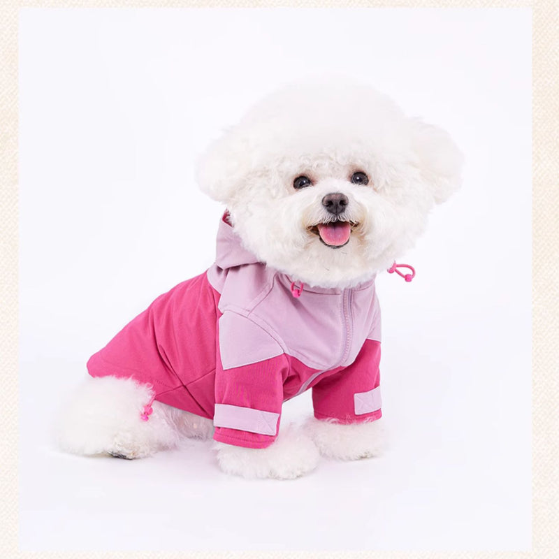 MookiPet® Sweet & Cool Hooded Jacket for Dogs & Cats - Rose Pink