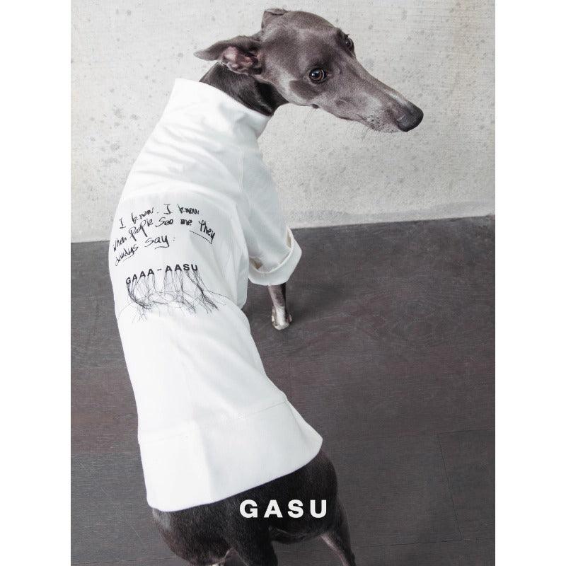 GASU® Soft Touch Slogan White Pet T-Shirt - KIKOPALS