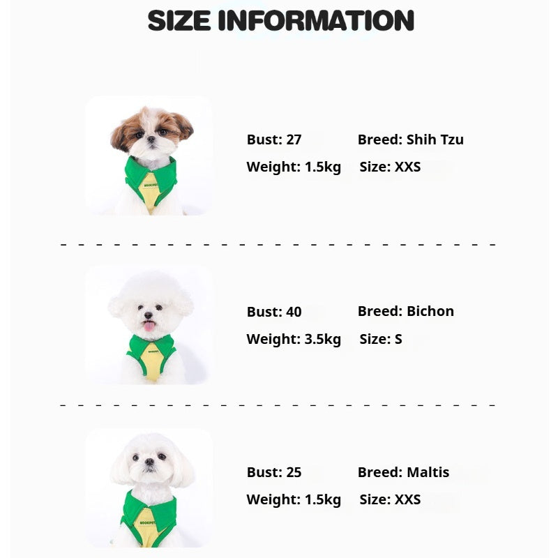 MookiPet® Yellow Lightweight Vest for Small Dogs & Cats