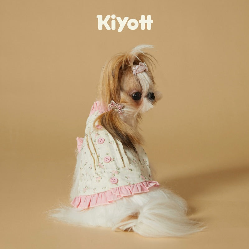 KIYOTT® Fresh and Sweet Floral Vest Dress for Dogs