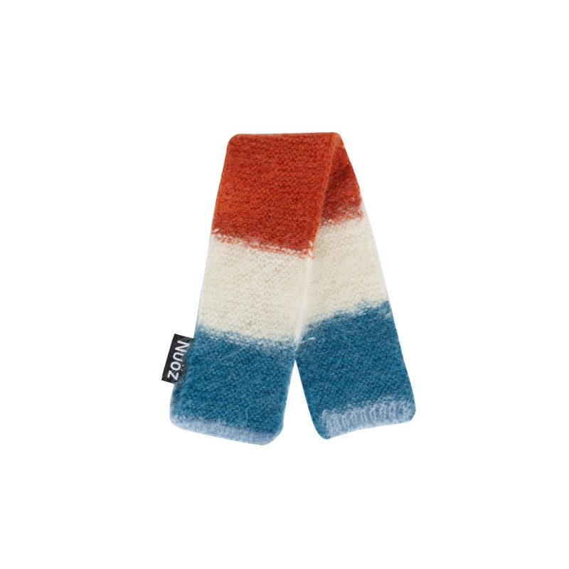 Nuoz® Handmade Customized Pet Scarf - Color Block Mohair Wool for Dogs