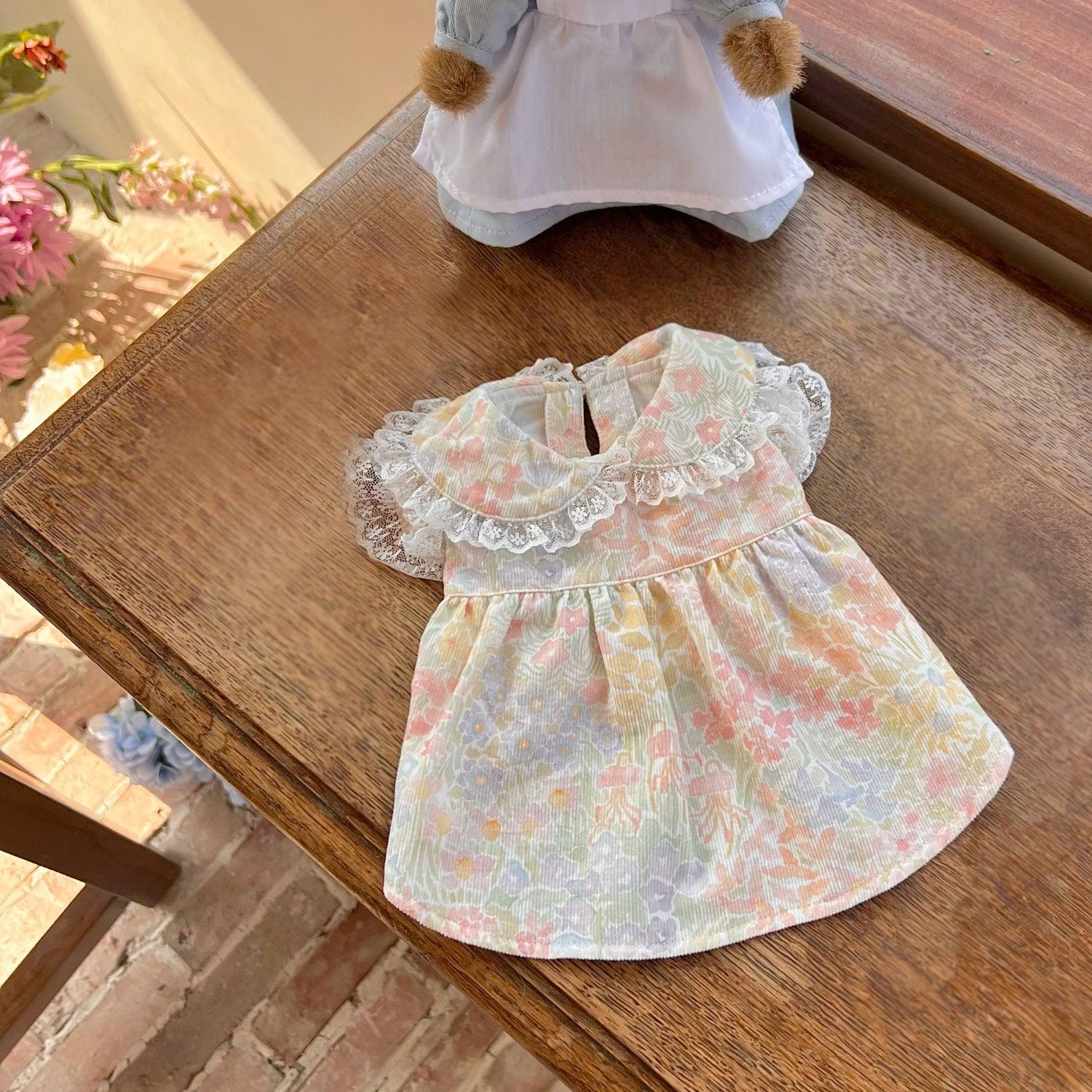 BOWWW® Pet Princess Floral Dress and Hair Clip Set - KIKOPALS