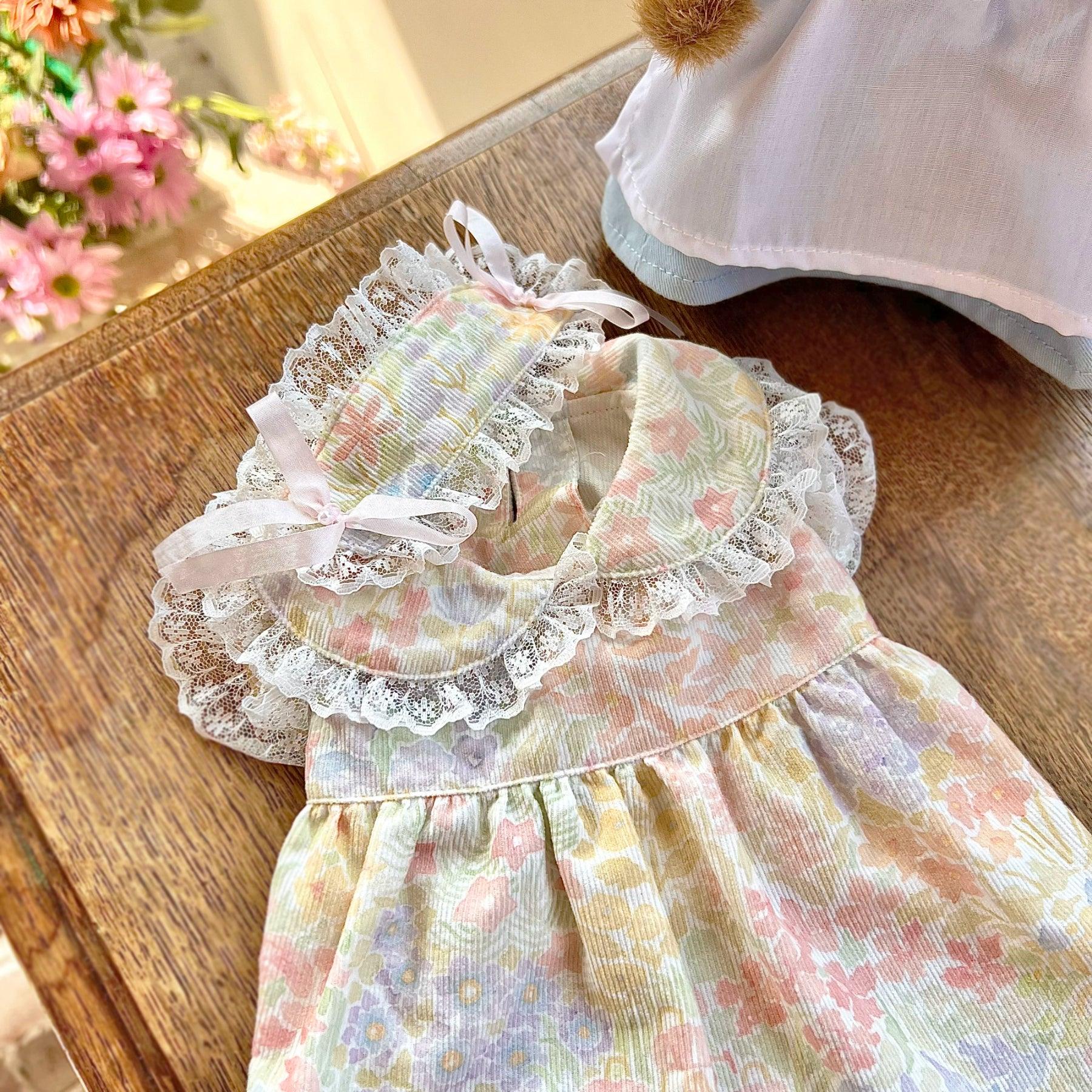 BOWWW® Pet Princess Floral Dress and Hair Clip Set - KIKOPALS