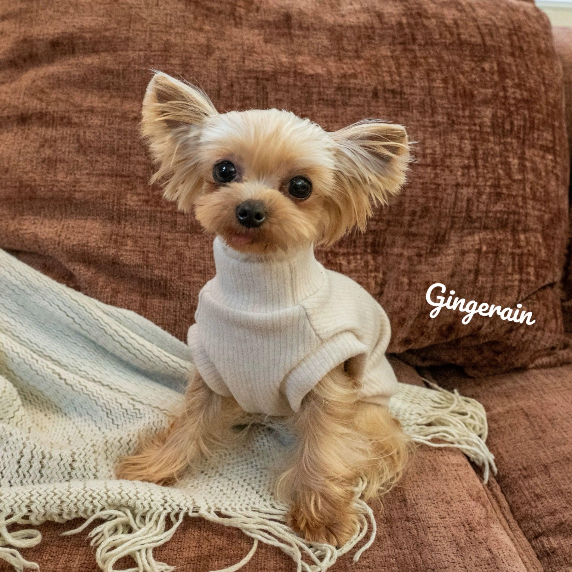 GINGERAIN® Melange Knit Warm Pet Vest with Scarf - KIKOPALS