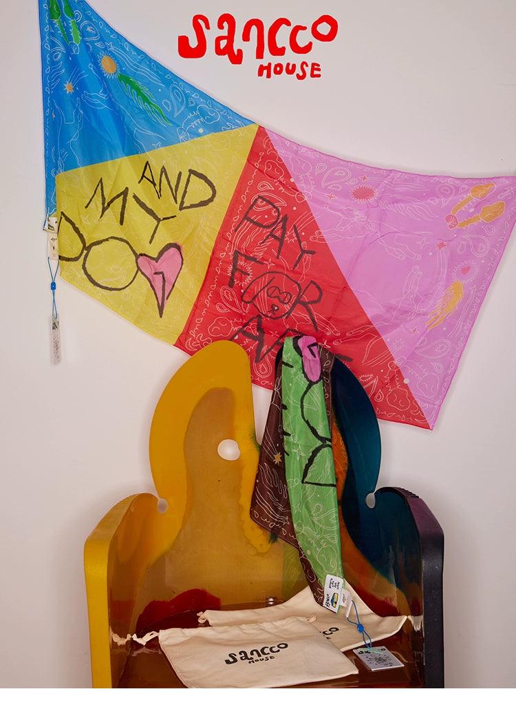 SANCCO® Paisley Graffiti Pet Bandana - KIKOPALS