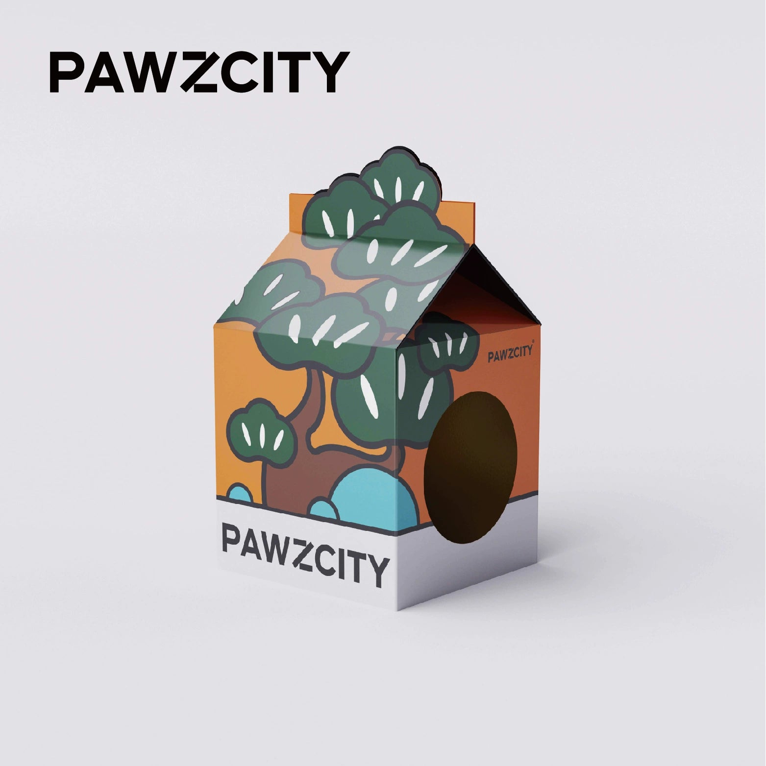 PAWZCITY® Potted Plant Series Cat Box & Scratcher