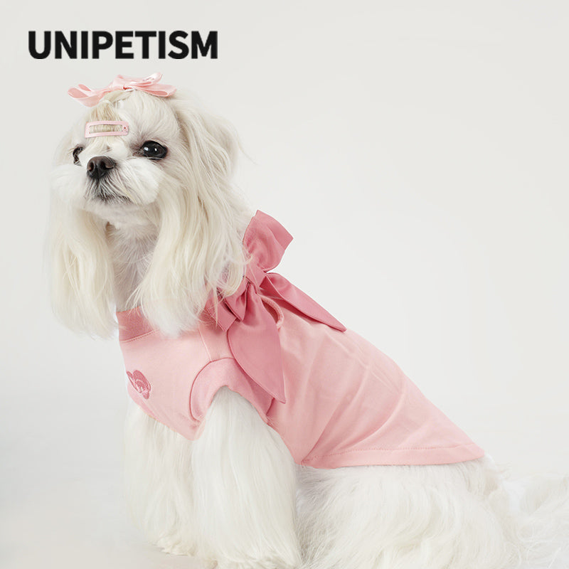 UNIPETISM® Macaroon Bow Tank Top for Dogs & Cats
