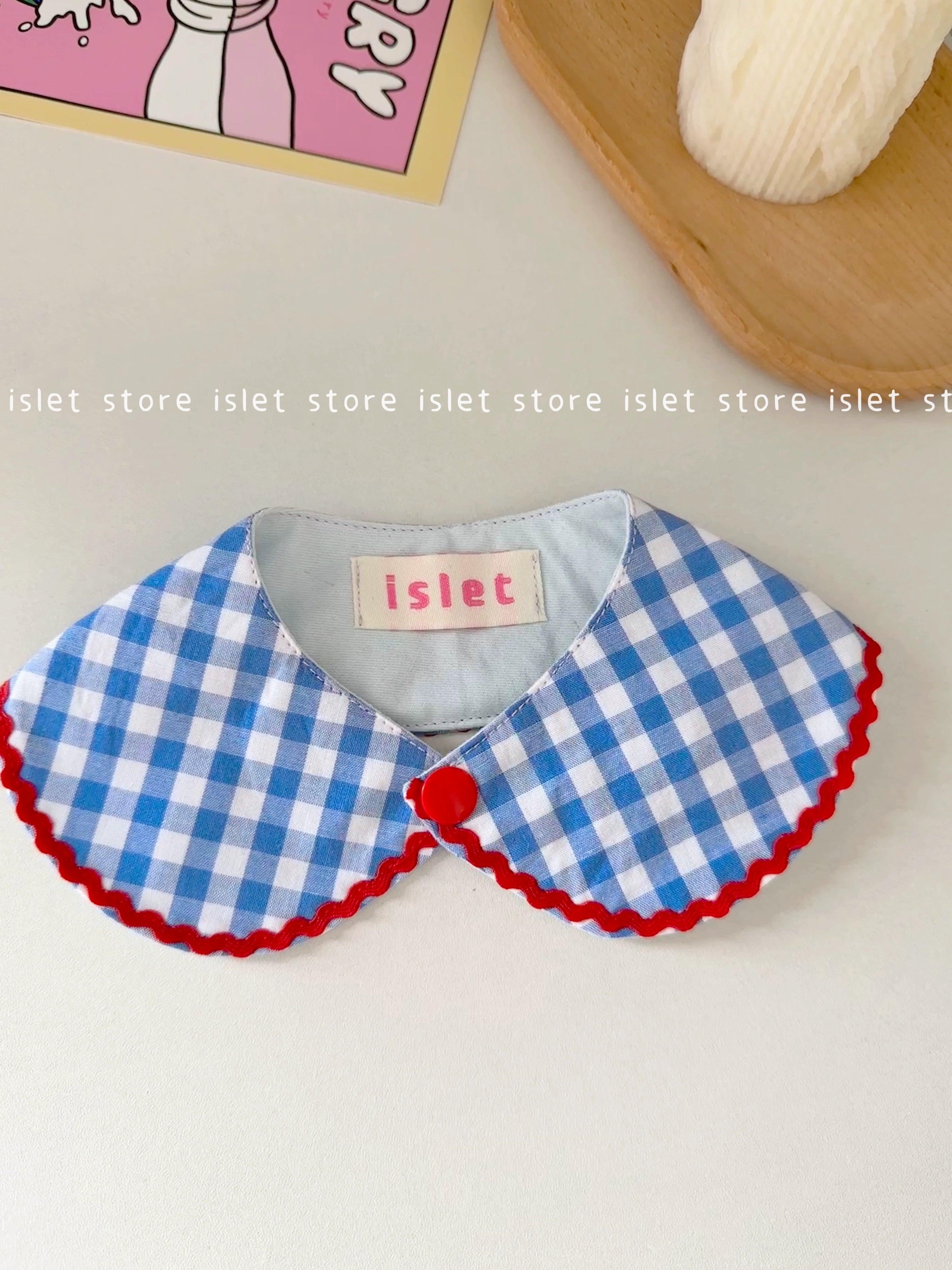 islet store® Blue Plaid Pet Bib - KIKOPALS