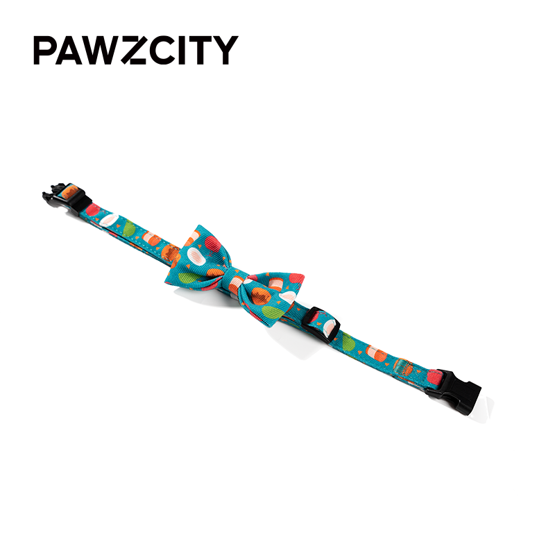 PAWZCITY® Urban Chic Bow Tie with Collar for Dogs & Cats