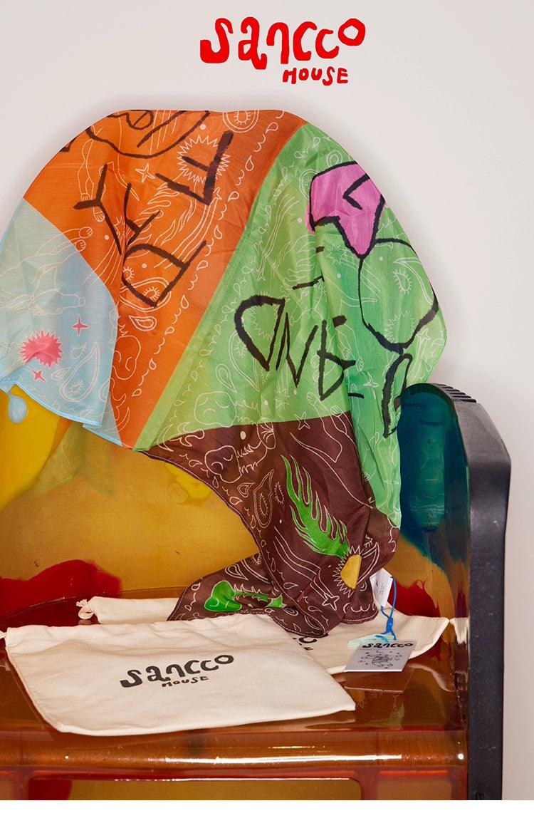 SANCCO® Paisley Graffiti Pet Bandana - KIKOPALS