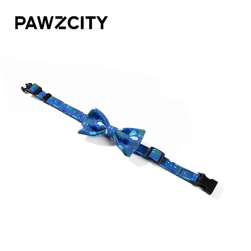 PAWZCITY® Urban Chic Bow Tie with Collar for Dogs & Cats