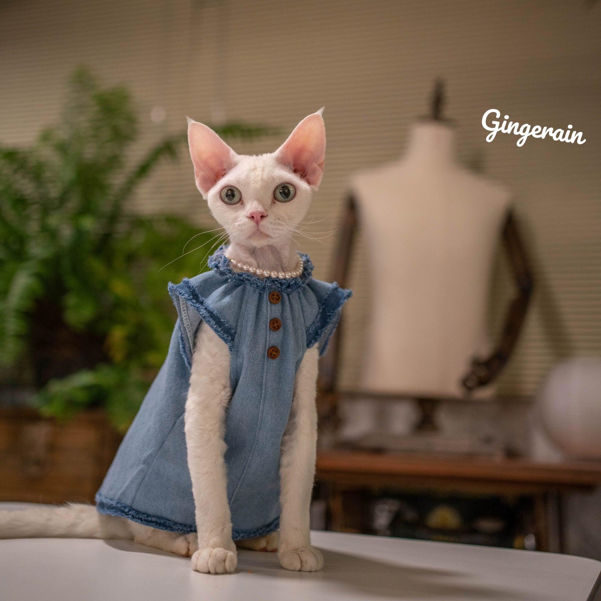 GINGERAIN® Denim Pet Doll Dress - KIKOPALS